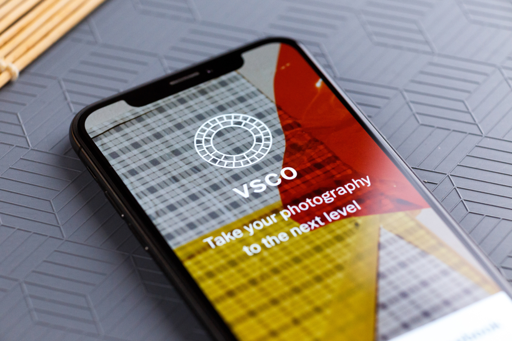 aplikacija za uređivanje fotografija vsco na mobitelu